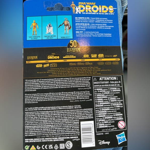 BOBA FETT DROIDS Star Wars Vintage Retro Collection Action Figure Kenner - Picture 2 of 2